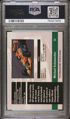 1992 Grid Formula One Michael Schumacher PSA 9 #51