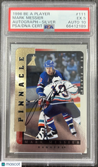1996 Be A Player Mark Messier #111 Autograph Silver PSA 5 Auto 10