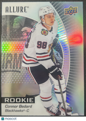 2024 2023-24 Upper Deck Allure Hockey Connor Bedard #102 Black Rainbow