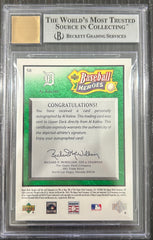 2005 Upper Deck Baseball Heroes Signature Emerald Al Kaline #58 BGS 8.5 Auto 10