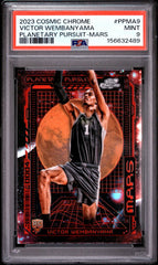 2023 Topps Cosmic Chrome Victor Wembanyama #PPMA9 Planetary Pursuit Mars PSA 9