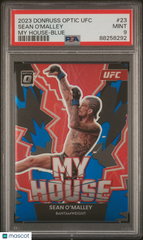 2023 Panini Donruss Optic UFC My House Sean O'malley #23 Blue PSA 9