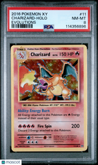 2016 Pokemon Xy Evolutions Charizard Holo Evolutions PSA 8 #11