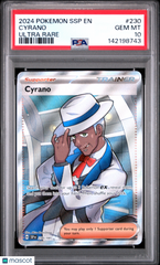 2024 Pokemon SSP EN-Surging Sparks Cyrano Ultra Rare PSA 10 #230