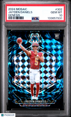 2024 Panini Mosaic Jayden Daniels #302 Genesis PSA 10