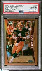 1998 Topps Chrome Brett Favre #113 Refractor PSA 10