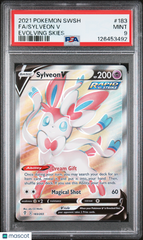 2021 Pokemon Sword & Shield Evolving Skies Sylveon V #183 Fa Evolving Skies PSA 9