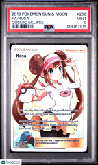 2019 Pokemon Sun & Moon Cosmic Eclipse Rosa #236 Fa Cosmic Eclipse PSA 9