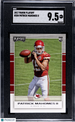 2017 Panini Playoff Patrick Mahomes II #204 SGC 9.5