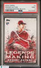 2018 Topps Legends In The Making Shohei Ohtani #2 Black PSA 9
