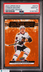 2023 Upper Deck Dazzlers Connor Bedard #DZ79 Orange PSA 10