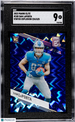 2023 Panini Elite Sam Laporta #180 Status Explosion SGC 9