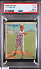 1933 Goudey Dizzy Dean #223 MC PSA 3