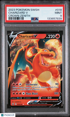 2023 Pokemon Sword And Shield Crown Zenith Charizard V Crown Zenith PSA 9 #018