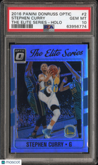 2016 Panini Donruss Optic The Elite Series Stephen Curry #2 Holo PSA 10
