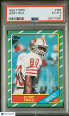 1986 Topps Jerry Rice #161 PSA 6