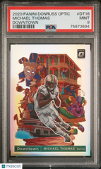 2020 Panini Donruss Optic Downtown Michael Thomas #DT16 PSA 9