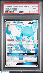 2019 Pokemon Sun & Moon Hidden Fates Glaceon GX #SV55 Fa Hidden Fates PSA 9