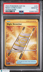 2024 Pokemon SSP EN-Surging Sparks Night Stretcher Hyper Rare PSA 10 #251