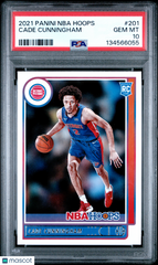 2021 Panini NBA Hoops Cade Cunningham #201 PSA 10