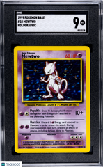 1999 Pokemon Base Mewtwo #10 SGC 9