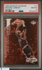1998 Upper Deck Black Diamond Michael Jordan #11 Double PSA 8