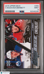 2015 Upper Deck S. Bennett C. McDavid #250 PSA 9