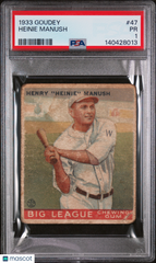 1933 Goudey Heinie Manush #47 PSA 1