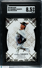 2020 Bbm Glory Yoshinobu Yamamoto #G35 Gold Foil SGC 8.5