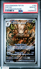 2024 Pokemon Tef EN-Temporal Forces Shiftry #163 Illustration Rare PSA 10