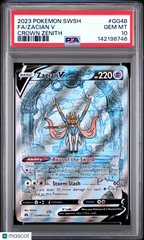 2023 Pokemon Sword And Shield Crown Zenith Zacian V Fa Crown Zenith PSA 10 #GG48