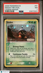 2006 Pokemon EX Legend Maker Seedot-Rev. Foil #61 Legend Maker PSA 7