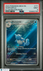2023 Pokemon Mew EN-151 Wartortle #171 Illustration Rare PSA 9