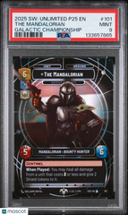 2025 Star Wars: Unlimited P25 EN-Promos The Mandalorian Galactic Championship PSA 9 #101