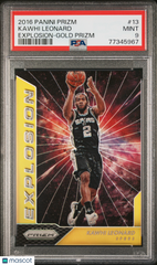 2016 Panini Prizm Explosion Kawhi Leonard #13 Gold PSA 9