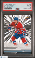 2024 Upper Deck Lane Hutson #229 Outburst PSA 9