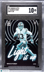 2022 Donruss Optic Brock Purdy #LU-20 Light It Up SGC 10