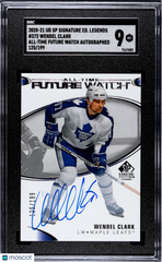 2020 Upper Deck SP Signature Ed. Legends Wendel Clark #372 All Time Future Watch Autograph SGC 9
