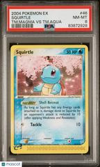 2004 Pokemon EX Team Magma VS Team Aqua Squirtle #46 PSA 8