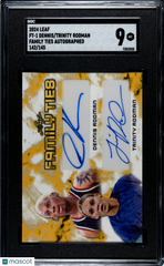 2024 Leaf Trinity Rodman Dennis #FT-1 Family Ties Autograph SGC 9