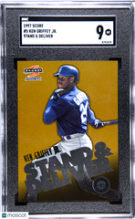 1997 Score Ken Griffey JR. #5 Stand & Deliver SGC 9