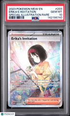 2023 Pokemon Mew EN-151 Erika's Invitation Special Illustration Rare PSA 10 #203