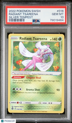 2022 Pokemon Sword & Shield Silver Tempest Radiant Tsareena Silver Tempest PSA 10 #016
