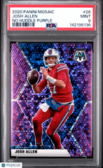 2020 Panini Mosaic Josh Allen #26 No Huddle Purple PSA 9