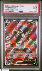 2020 Pokemon Sword & Shield Vivid Voltage Zarude V #167 Fa Vivid Voltage PSA 9
