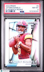 2024 Panini Prizm Prizm Flashback Rookie Jayden Daniels #8 PSA 8