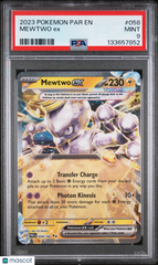 2023 Pokemon Par EN-Paradox Rift Mewtwo EX PSA 9 #058