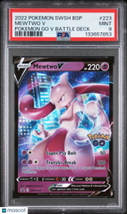 2022 Pokemon Swsh Black Star Promo Mewtwo V Pokemon Go V Battle Deck PSA 9 #223
