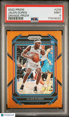 2022 Panini Prizm Jalen Duren #239 Orange PSA 9