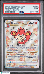 2023 Pokemon Sword And Shield Crown Zenith Simisear VSTAR Fa Crown Zenith PSA 9 #GG37